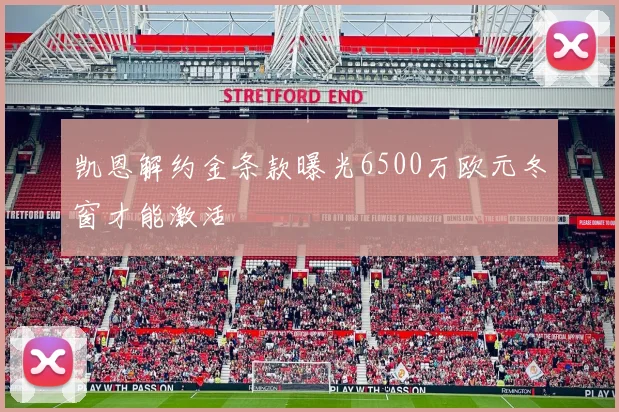 凯恩解约金条款曝光6500万欧元冬窗才能激活